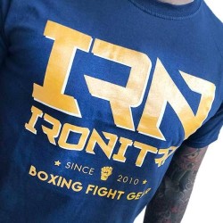 T-Shirt IRONITRO Boxing New Since 2019 blue