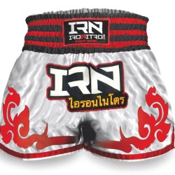 Muay Thai Ironitro shorts New tribal White Red