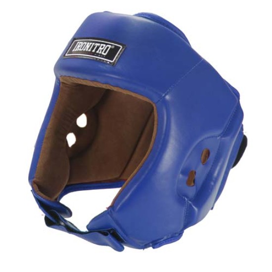 Casco boxe Ironitro Pro Start Open Chin BLU