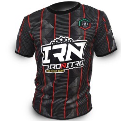 Ironitro t-shirt Soccer "TEAM" black / red