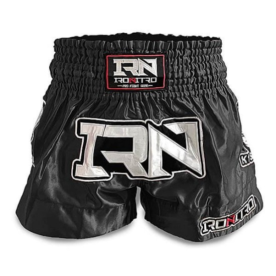 Pantaloncini NITRO THAI Muay Thai K1 "FIGHT" Black